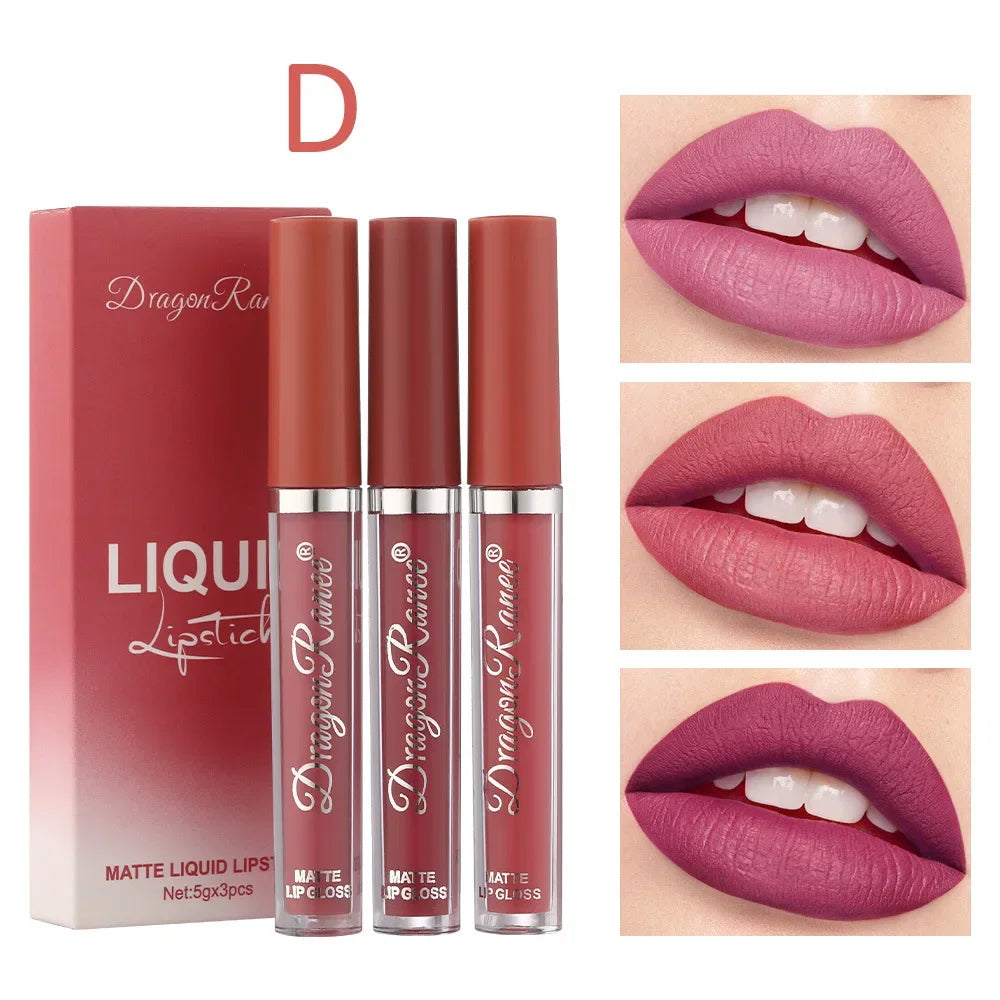 3 PCS Liquid Lipsticks Set