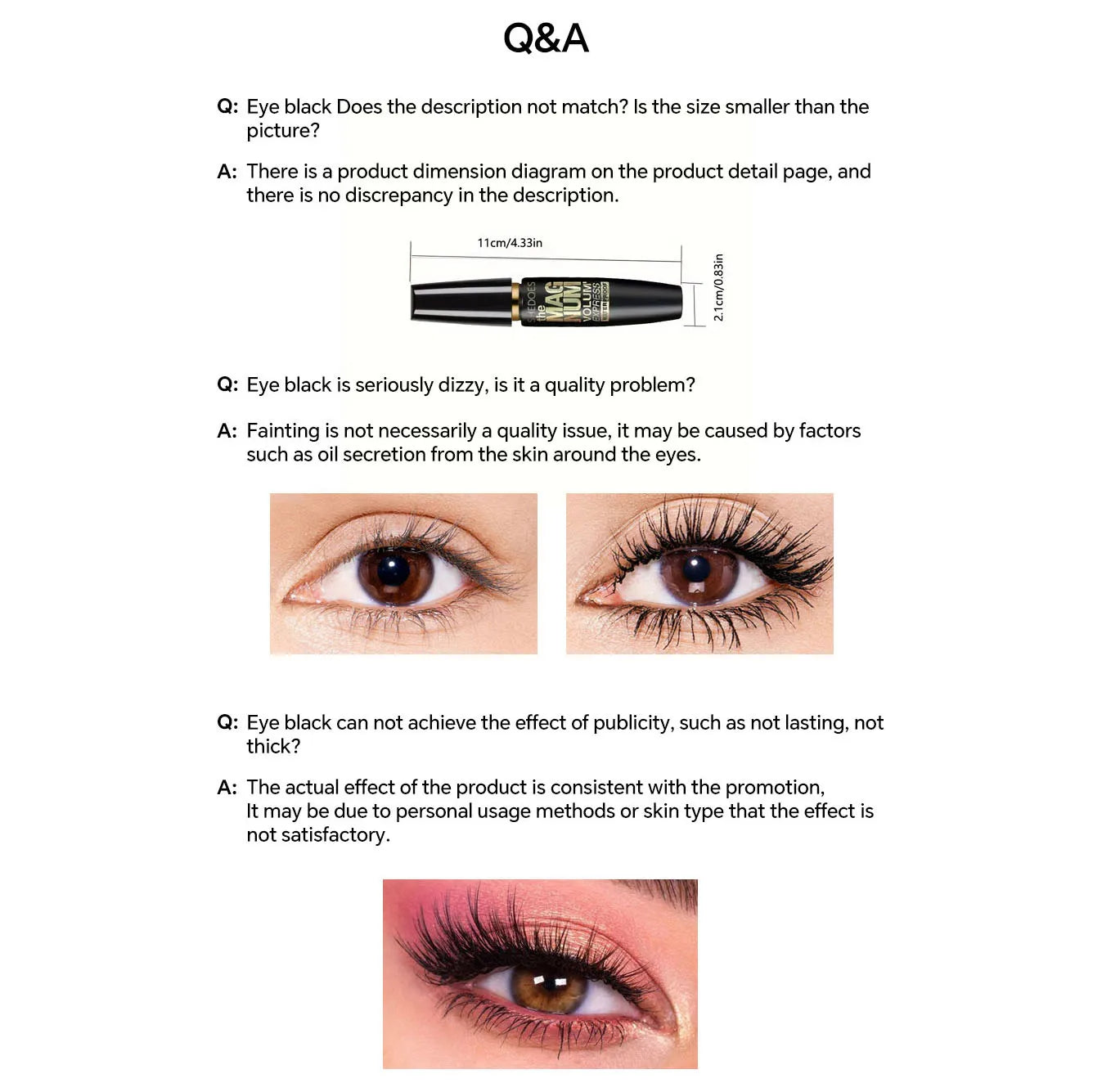 4D Black Mascara