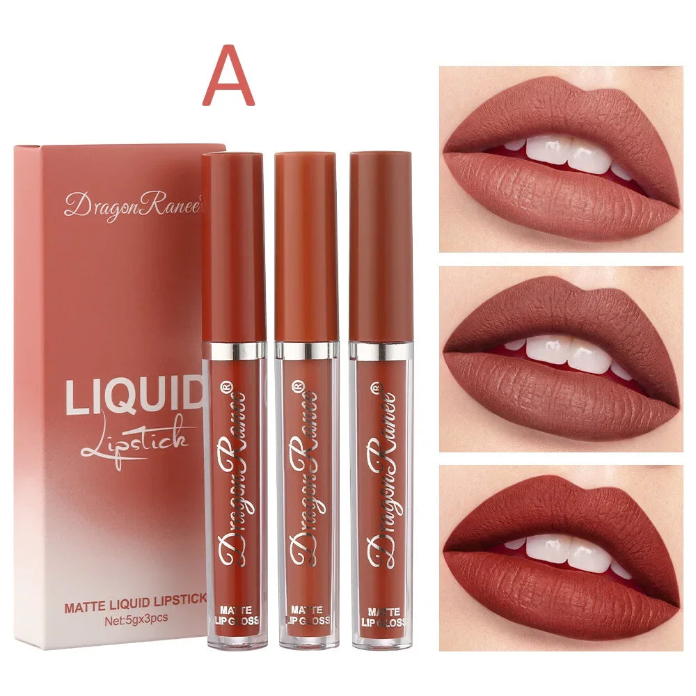 3 PCS Liquid Lipsticks Set