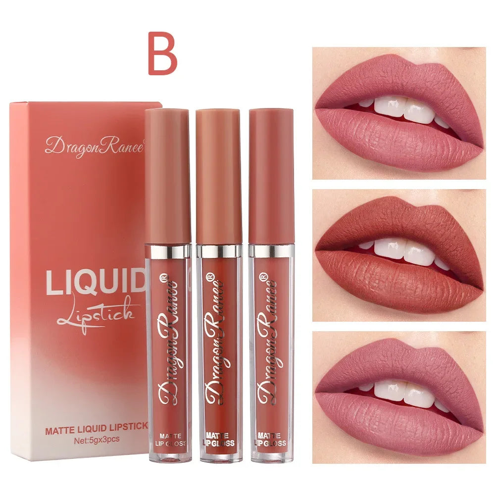 3 PCS Liquid Lipsticks Set